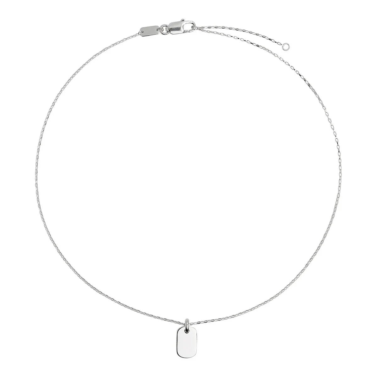 NAJO Moto Men’s Silver Dog Tag Pendant