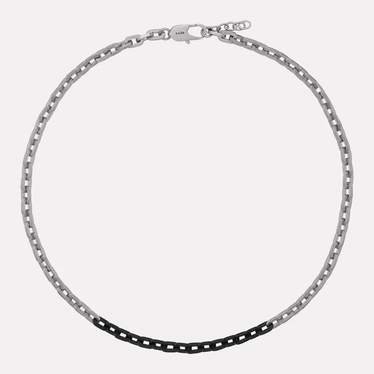 Echo Men's 2-Tone Steel Necklace (60cm+ext)