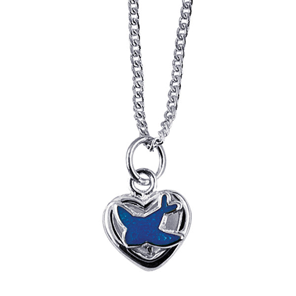 Blue Bird Heart Pendant - Nangar Gems