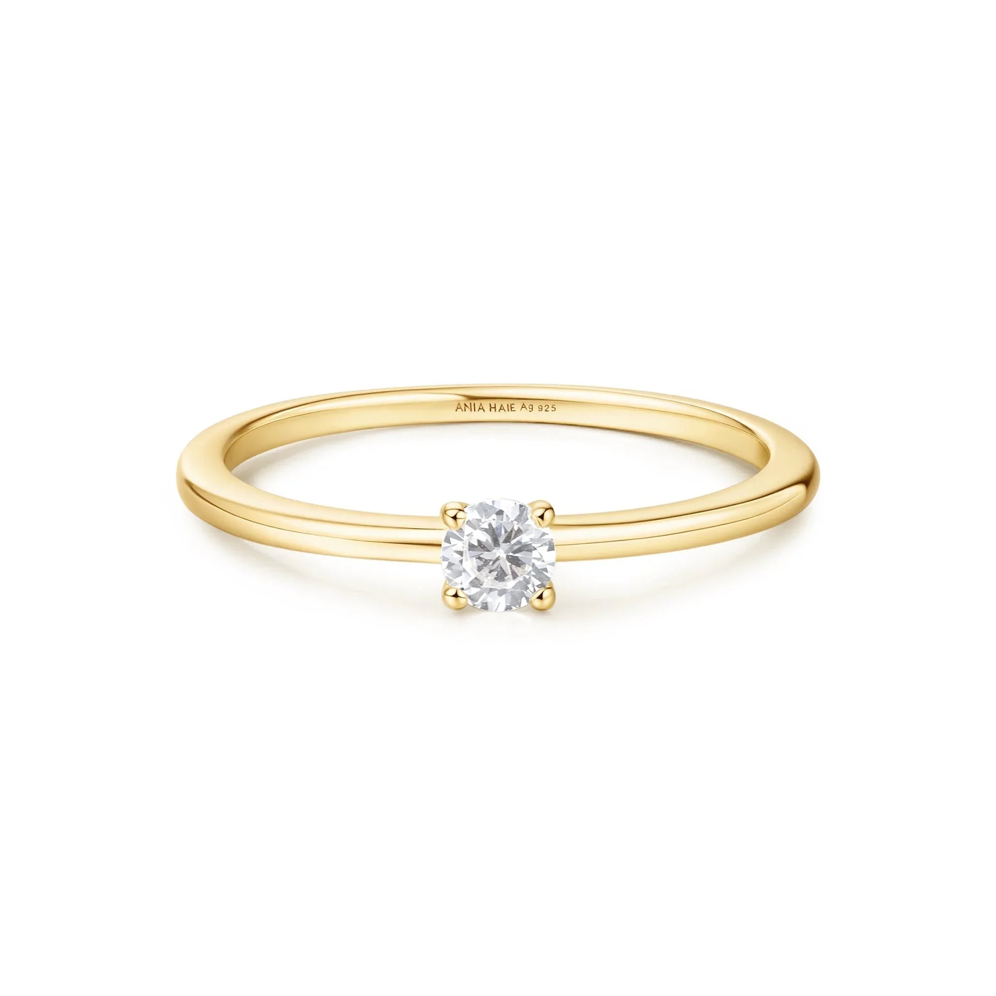 Ania Haie Gold Classic Slim Stacking Ring