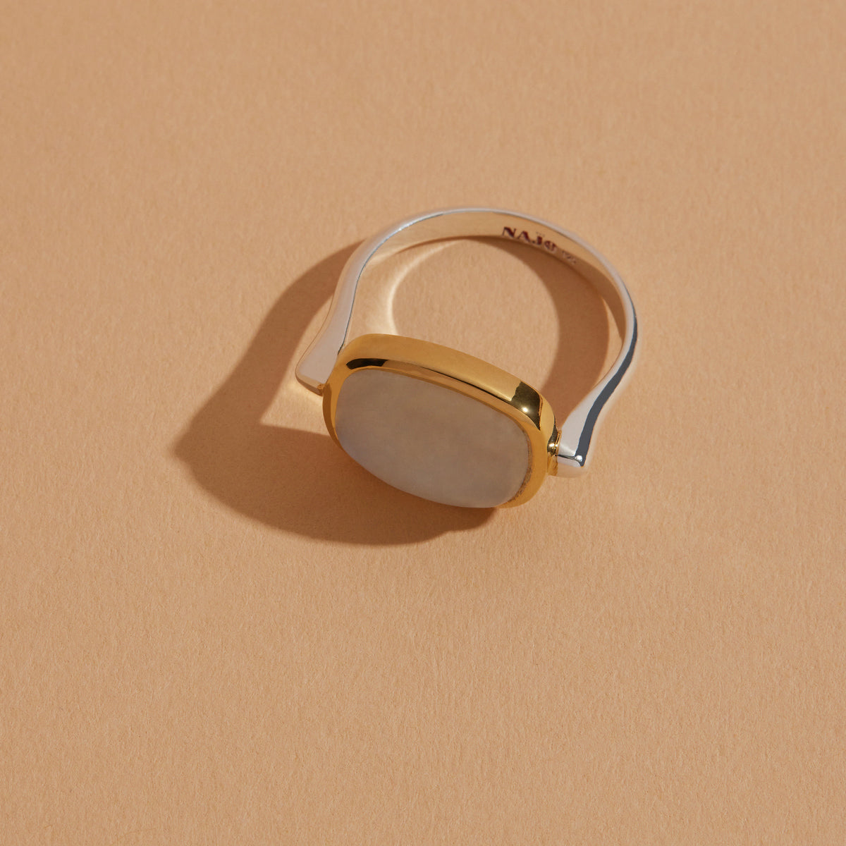 NAJO Fleur Rainbow Moonstone Ring