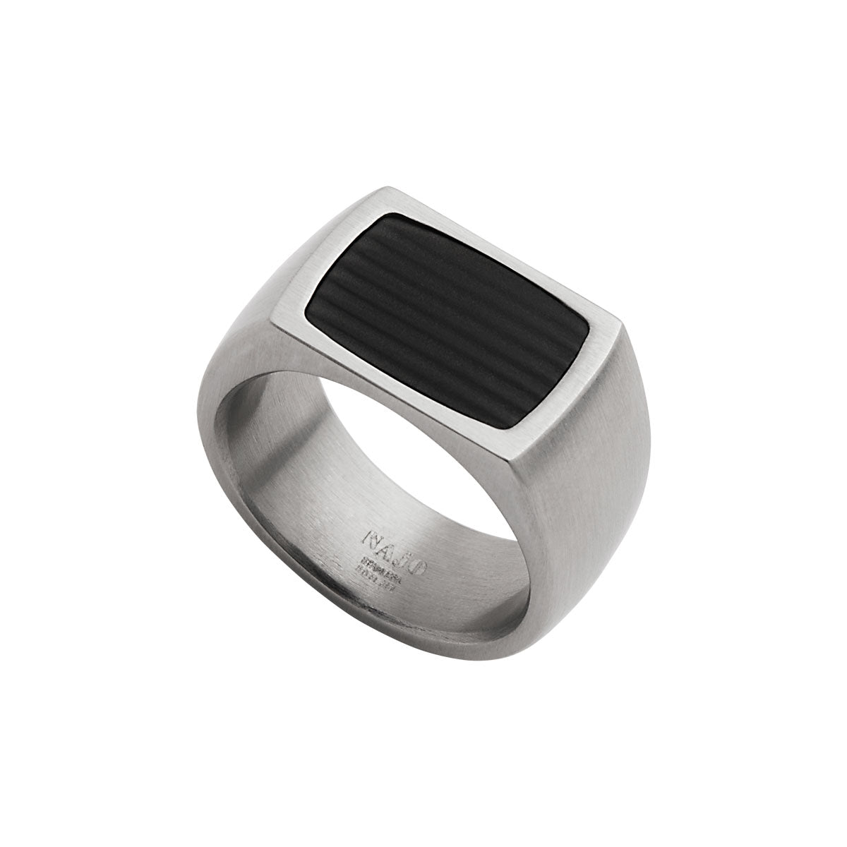 NAJO The Paladin Men’s Carbon Fibre and Steel Ring