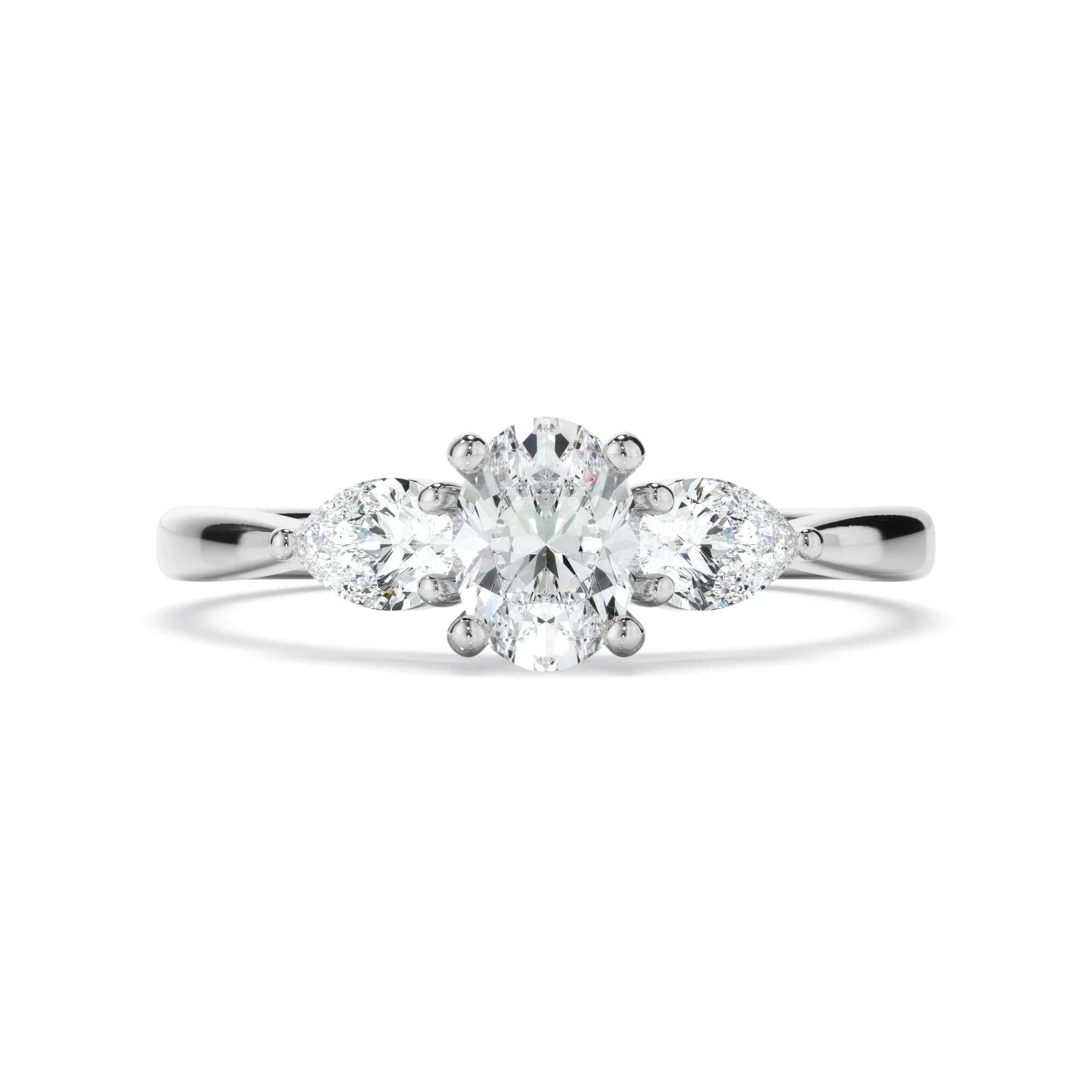 0.85ct Round Brilliant Cut Lab Grown Diamond Ring