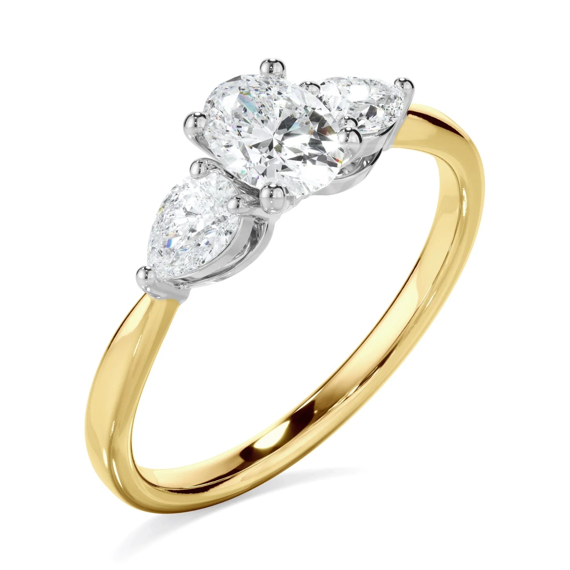 0.85ct Oval Cut Lab Grown Diamond Ring