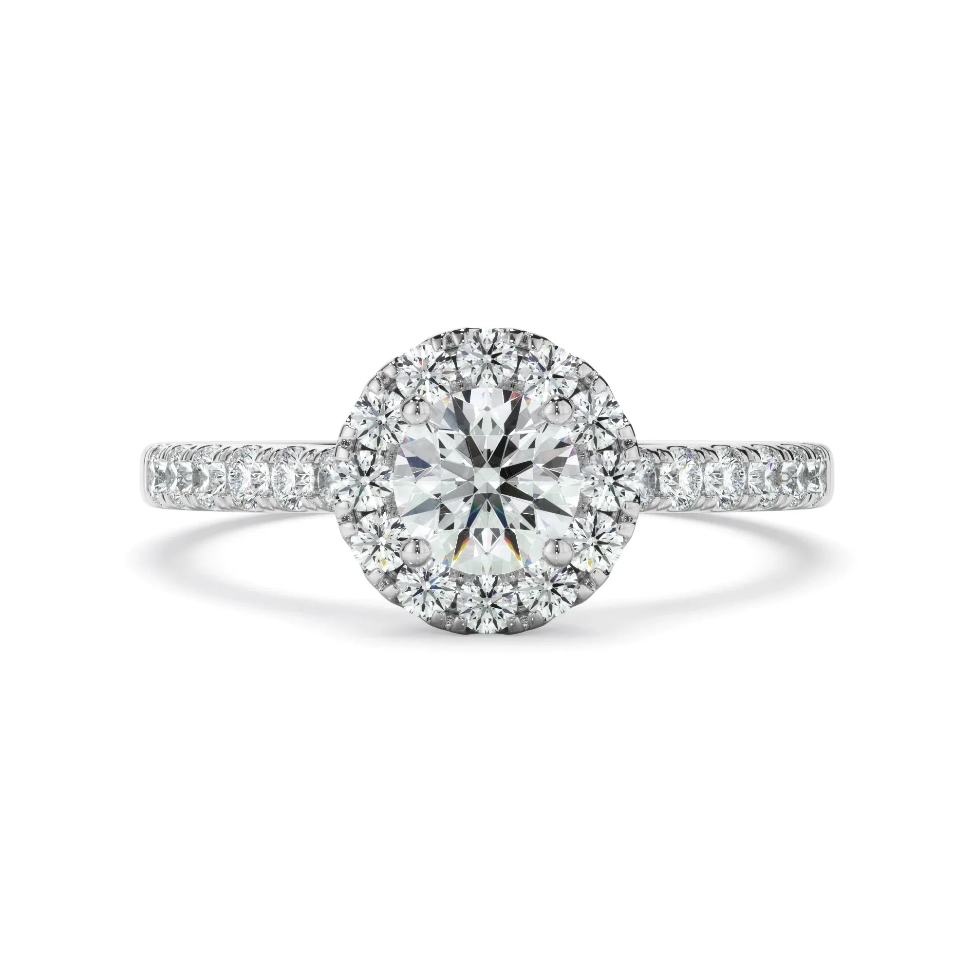 0.90ct Round Brilliant Cut Lab Grown Diamond Ring