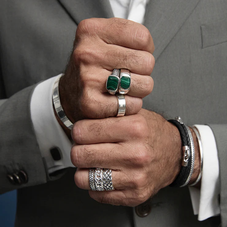 NAJO Legacy Sterling Silver Men's Ring