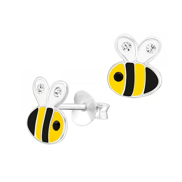 Silver Bee Studs - Nangar Gems