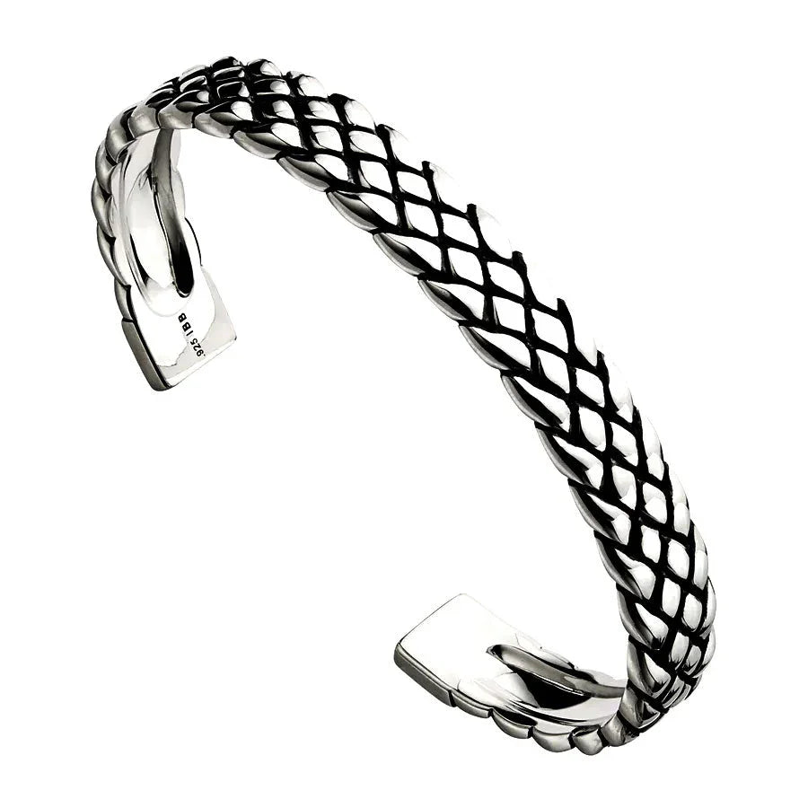NAJO Ophidian Mens Oxidised Cuff (65mm)