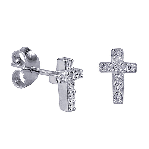 Silver CZ Studs - Nangar Gems